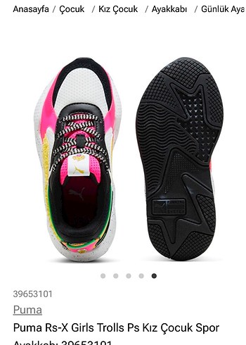 Puma Rs-X Kız Çocuk Spor Ayakkabı - Görsel 4