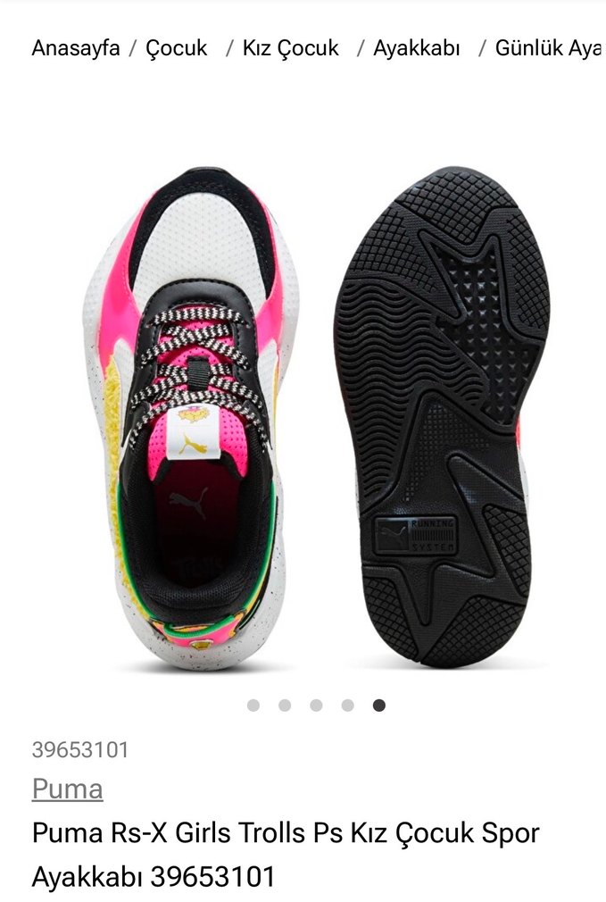 Puma Rs-X Kız Çocuk Spor Ayakkabı - Görsel 4