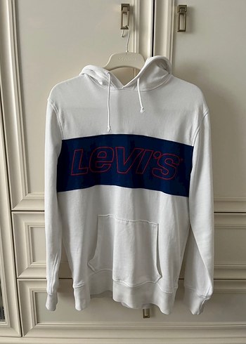 Levis Levi S Beyaz Sweatshirt Kapusonlu