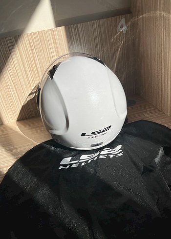 Beyaz Motosiklet Kask LS2 M beden - Görsel 3