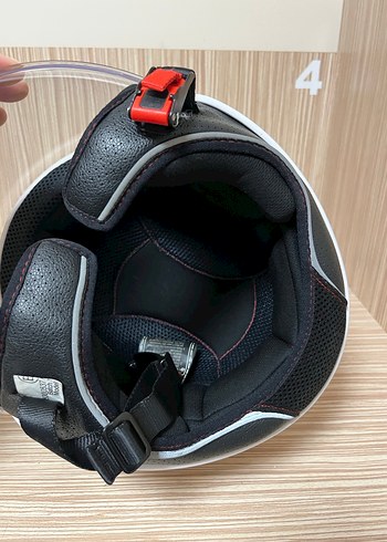 Beyaz Motosiklet Kask LS2 M beden - Görsel 5