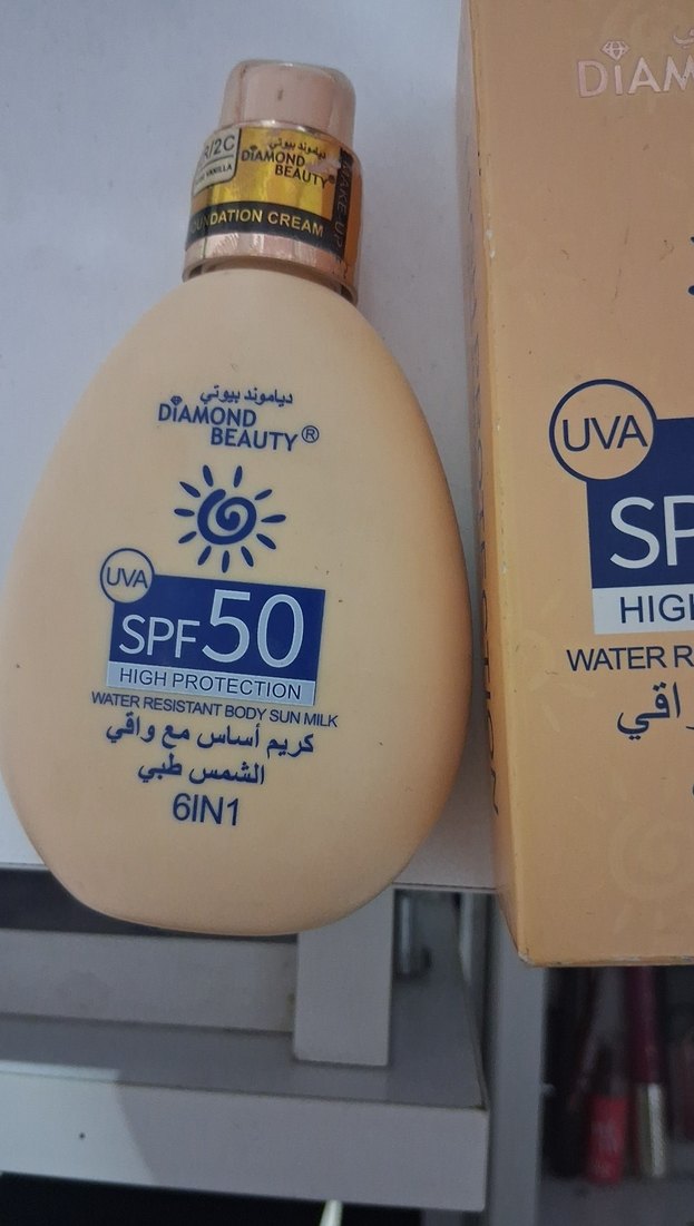 Diamond Beauty SPF 50 Yüksek Koruma Güneş kremli fondöten - Görsel 2