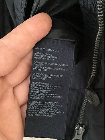 l Beden siyah Renk Tommy Hilfiger mont