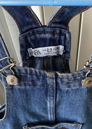 Zara Zara düğmeli kot tulum