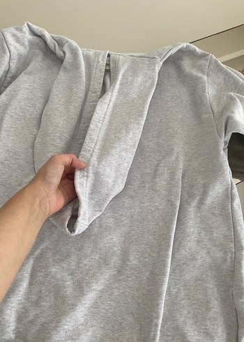 38 Beden Gri Kadın Sweatshirt