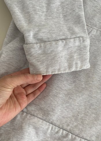 38 Beden gri Renk Gri Kadın Sweatshirt