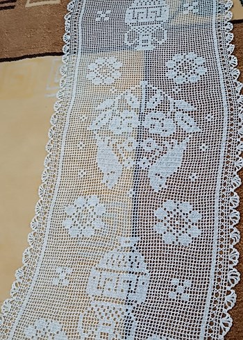Beden Vintage El Yapımı Örgü Dekoratif Dantel