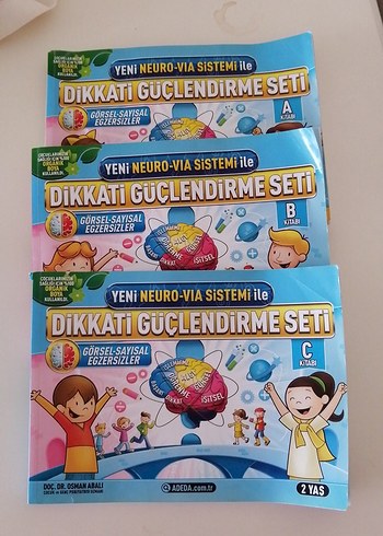 Dikkati Güçlendirme Seti - 2 Yaş Görsel-Sayısal Egzersizler