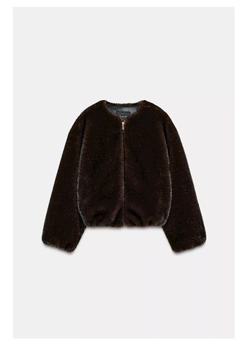 ZARA SUNİ KÜRK BOMBER CEKET - Görsel 2