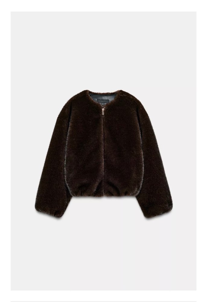 ZARA SUNİ KÜRK BOMBER CEKET - Görsel 2