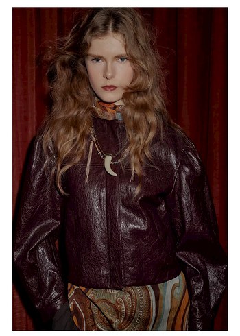 ZARA BALON SUNİ DERİ BOMBER CEKET - Görsel 2