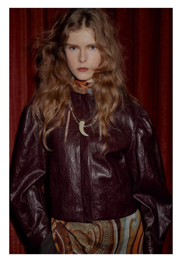 ZARA BALON SUNİ DERİ BOMBER CEKET - Görsel 2