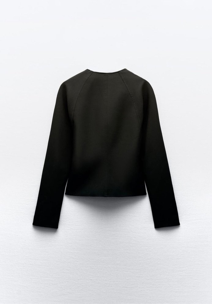 ZARA PARLAK TAŞLI FİYONKLU BLUZ - Görsel 2