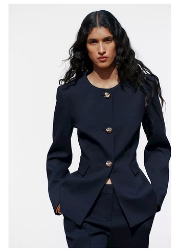 Zara ZARA BİSİKLET YAKA VÜCUDA OTURAN BLAZER