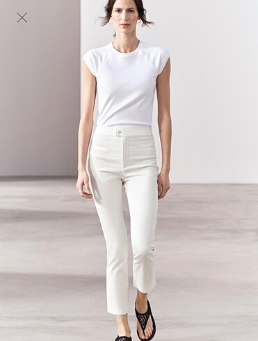 ZARA EKRU PANTOLON