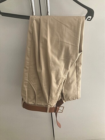 xs Beden ZARA KEMERLİ CHINO PANTOLON
