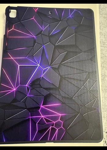 Diğer Mor Geometrik Desenli Tablet Kılıfı