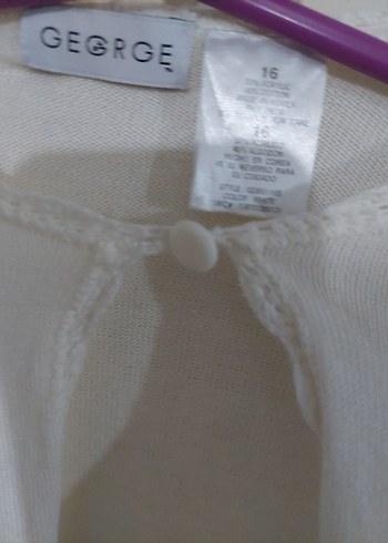 Kız Çocuk Beyaz Uzun Kollu Bolero - Görsel 2