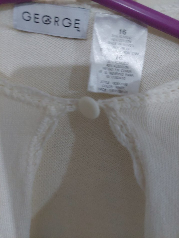 Kız Çocuk Beyaz Uzun Kollu Bolero - Görsel 2