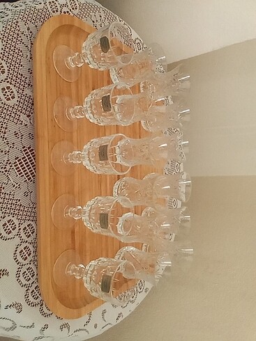 Luminarc markası çay bardağı ve küçük ayaklı bardak