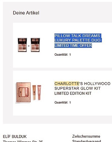 Sephora Charlotte tilbury pillow talk far paleti