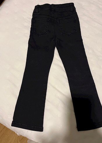 Kemerli Siyah Kız Kot Pantolon - Görsel 3