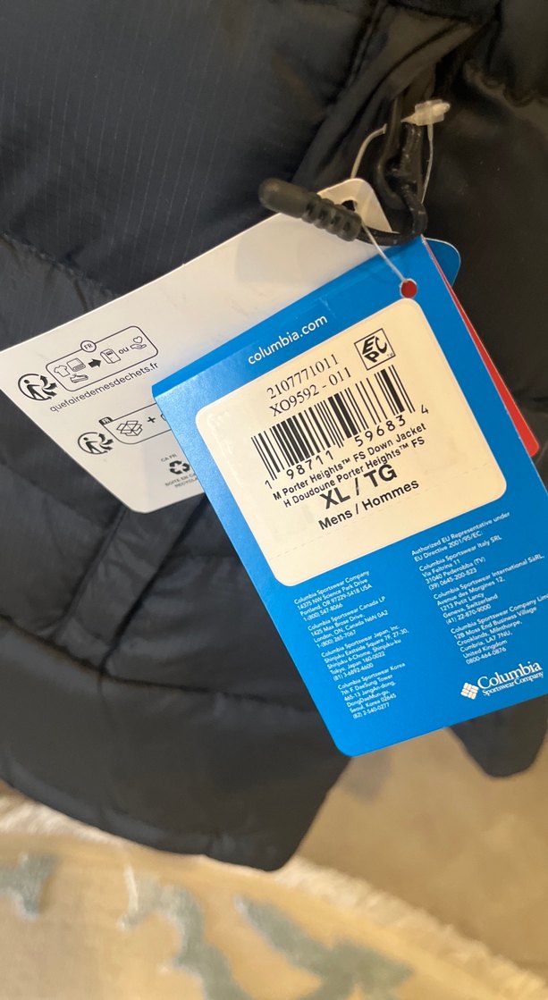 Columbia Siyah Fermuarlı Erkek Mont - Görsel 4