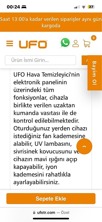 UFO hava temizleyici - Görsel 6