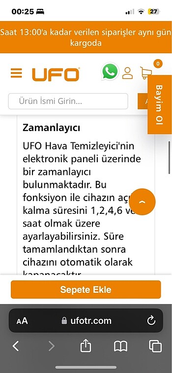 UFO hava temizleyici - Görsel 8