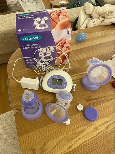 Beden Lansinoh çiftli elektrilkli göğüs pompası