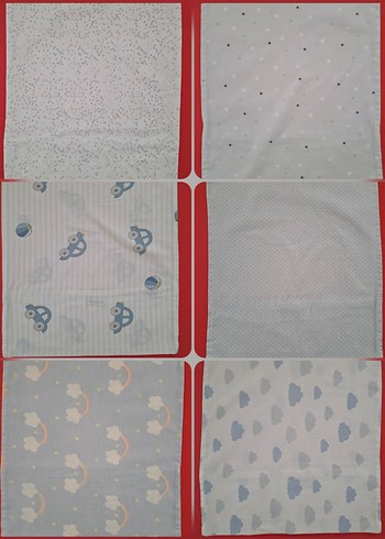 Erkek Bebek Çocuk Yastık Kılıfı 6 Adet - Görsel 2