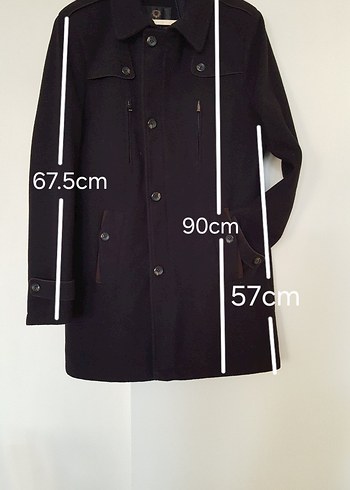 Bay Kaşe Kaban 50 Beden - Görsel 8