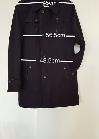 Bay Kaşe Kaban 50 Beden - Görsel 7