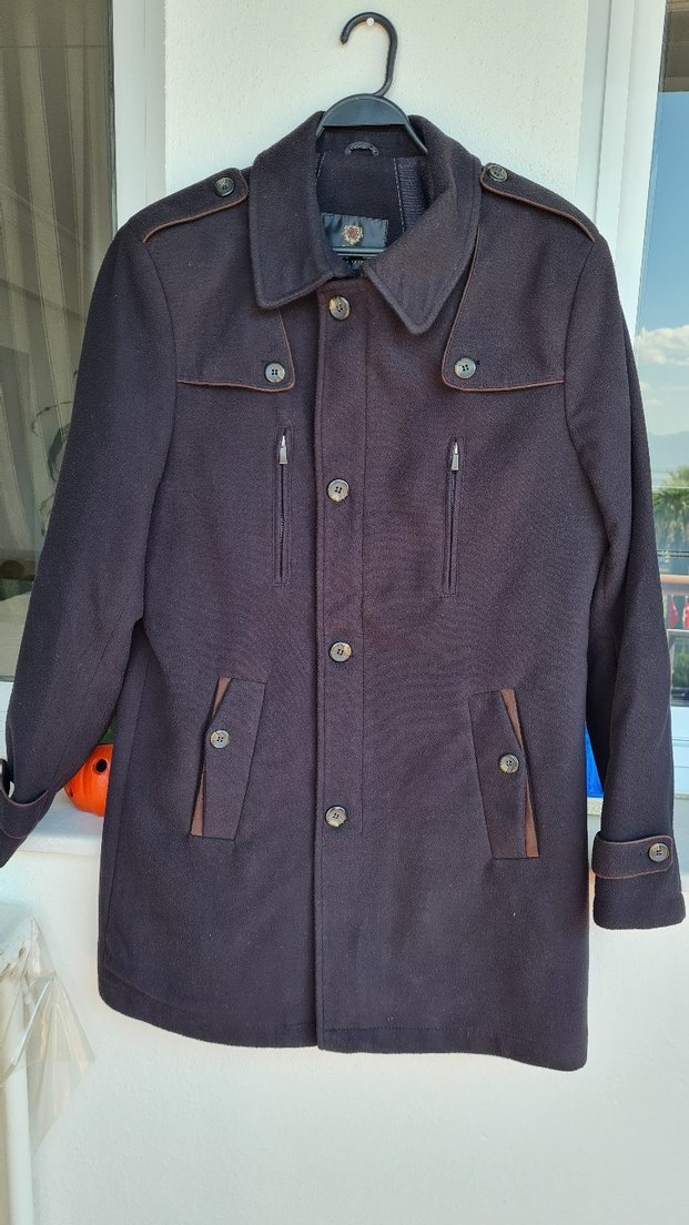 Bay Kaşe Kaban 50 Beden - Görsel 2