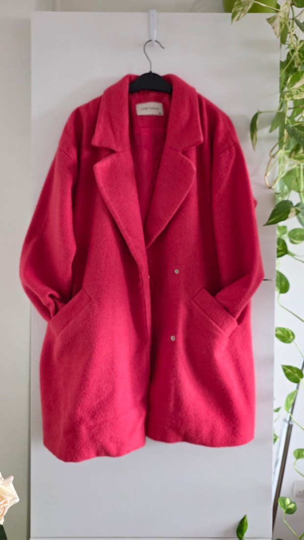 Kırmızı Blazer Kaban - Görsel 2