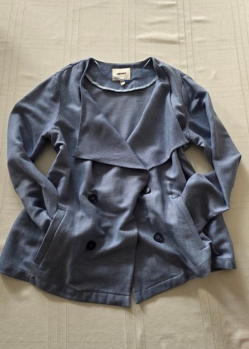 Koton 42 Beden Mavi Şal Yaka Ceket - Görsel 8