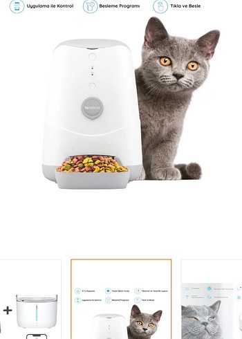 Bilicra kedi otomatik mama kabı - Görsel 2