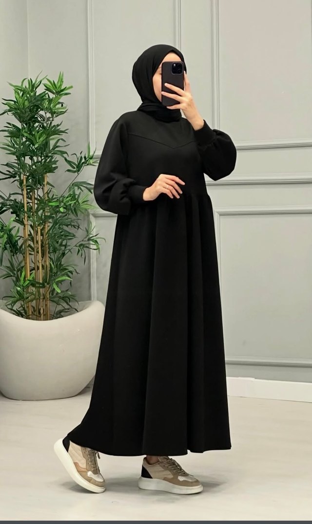 Modaala şardonlu polar elbise - Görsel 2