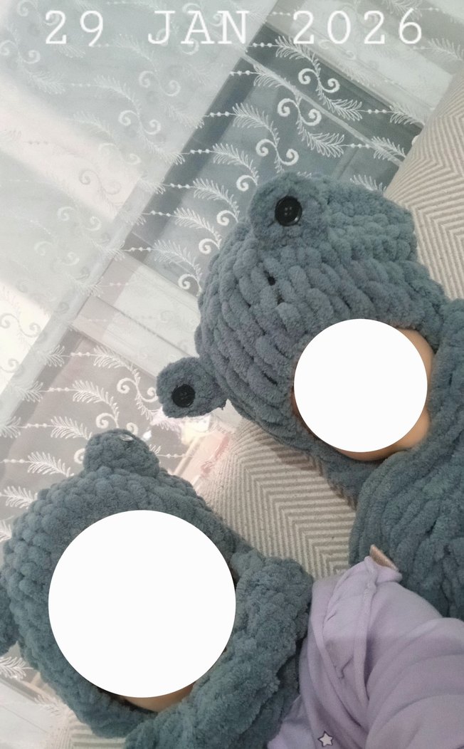 Gri Atkılı Bere balaklava - Görsel 5