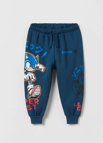 Zara çocuk sonic Sega pantolon eşofman Etiketli ürün 