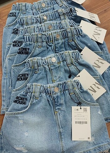 18-24 Ay Beden Zara yeni sezon kot etek kız çocuk kombin #zara etiketli ürün 