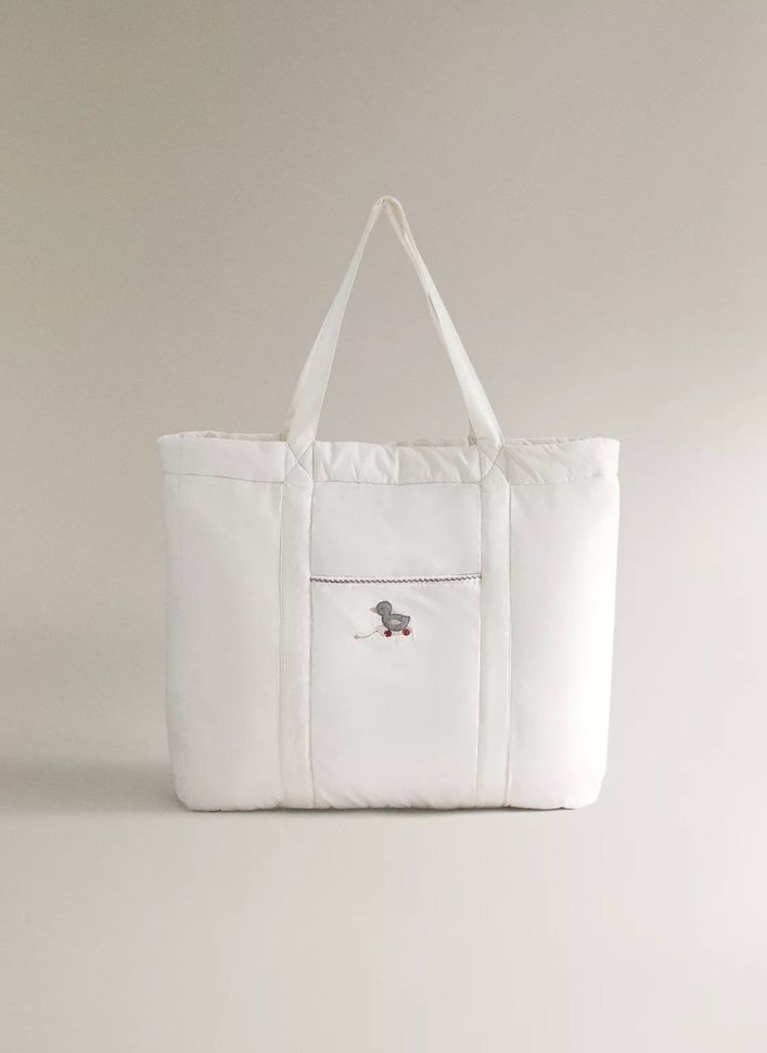 Ördek Nakışlı  Bebek Çantası - Görsel 4