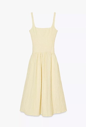 Zara Zara dokulu midi elbise