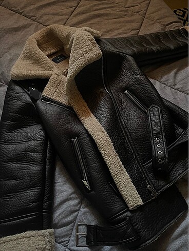 m Beden Stradıvarıus biker mont