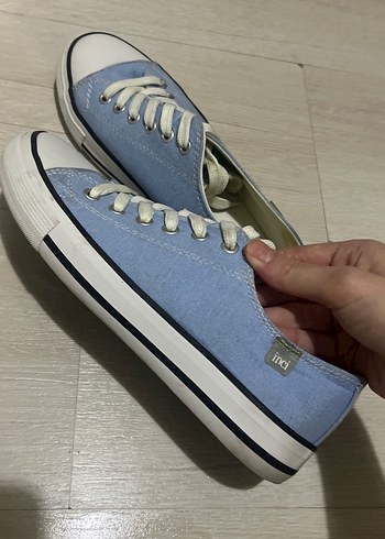 Mavi Denim Bağcıklı Kadın Spor Ayakkabı - Görsel 2