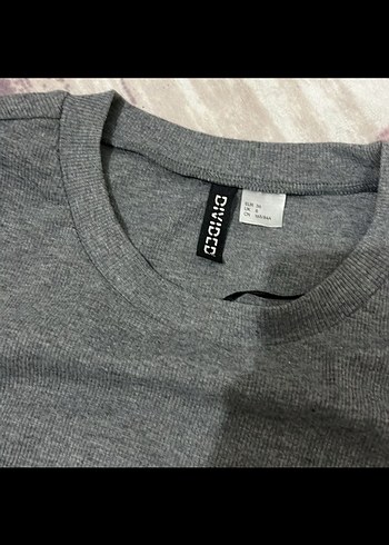 Gri Midi  Çizgili Kadın Elbise - Görsel 2