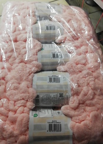 Puffy kendinden ilmekli peluş ip