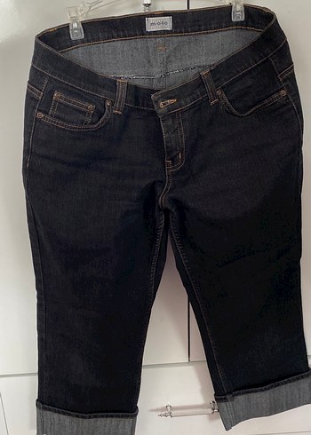 Diğer Koyu Lacivert Denim Sort Pantolon
