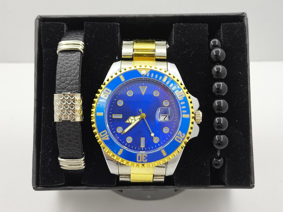 Mavi Kadranlı Modern Klasik Erkek Saati - Görsel 2