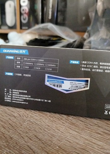 QUANXING Mavi DDR4 RAM Bellek - Görsel 2